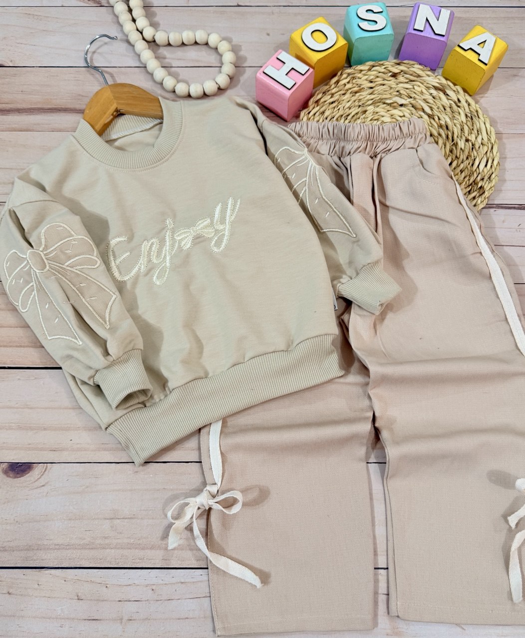 عکس محصول بلوز شلوار کتان آستین گلدوزی - شماره 6