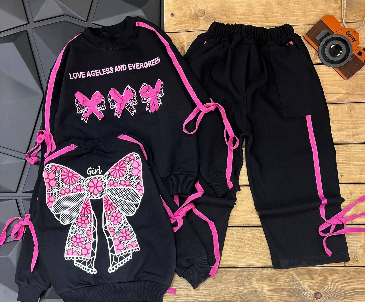 عکس محصول ست پشت و رو پاپیون  GIRL - شماره 1