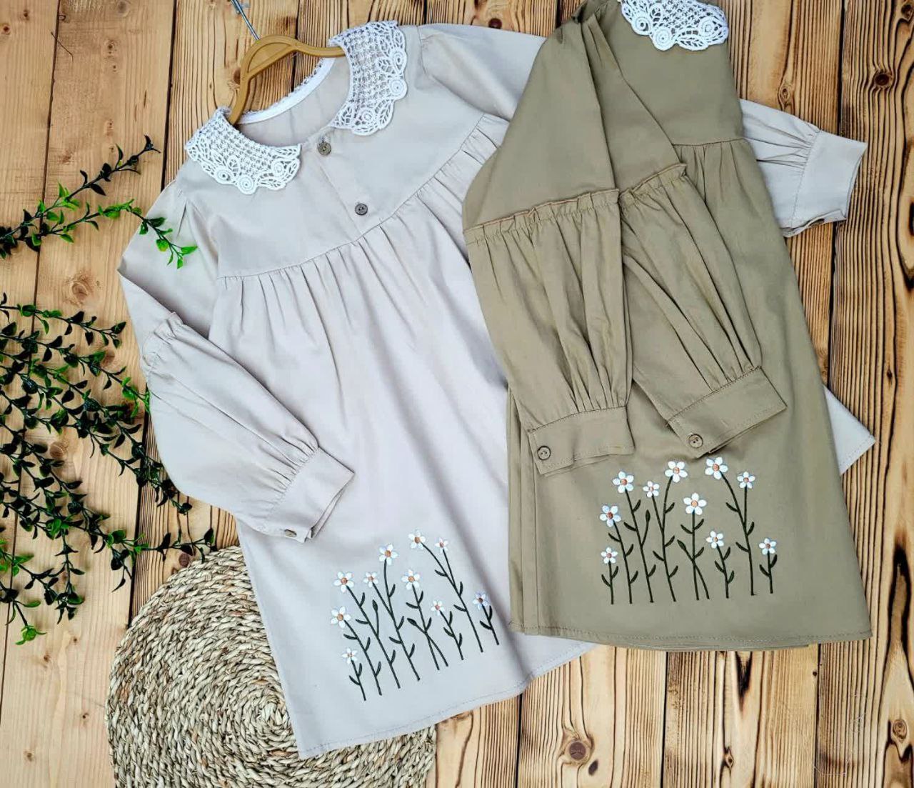 عکس محصول تونیک مانتویی گلدوزی بابونه - شماره 3