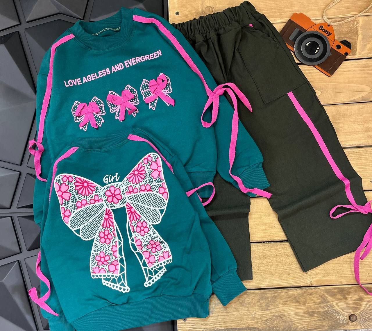 عکس محصول ست پشت و رو پاپیون  GIRL - شماره 4