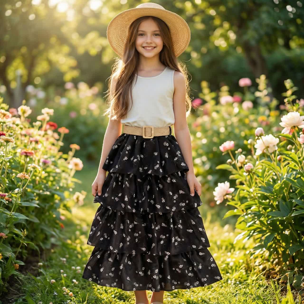 عکس محصول دامن طبقه ای ترند - شماره 3