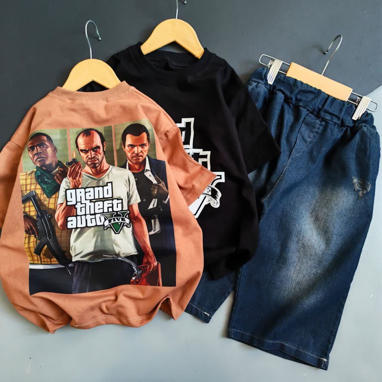 عکس محصول ست تیشرت و شلوارک لی GTA - شماره 1