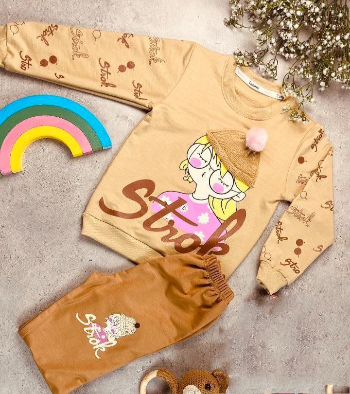 عکس محصول ست بلوز شلوار دختر کلاه برجسته - شماره 1