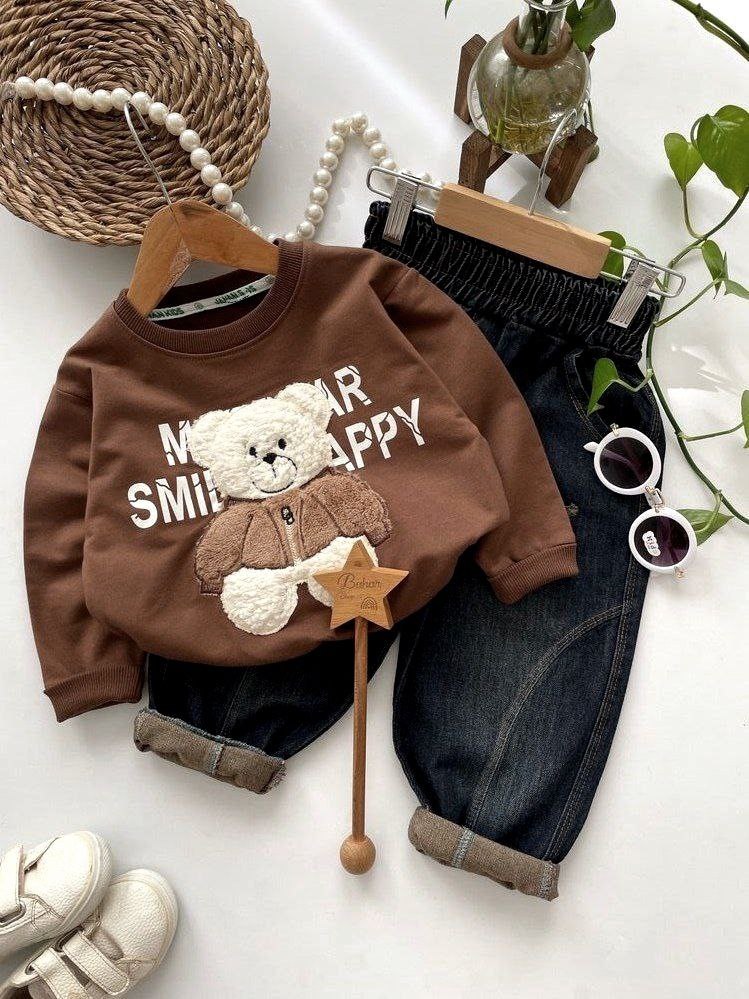 عکس محصول ست بلوز با شلوار لی Happy - شماره 1