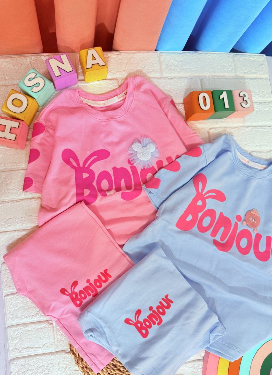 عکس محصول ست تیشرت با شلوارک  bonjour - شماره 3