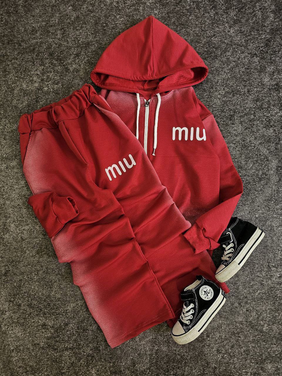 عکس محصول ست سویشرت شلوار کلاهدار miu - شماره 7