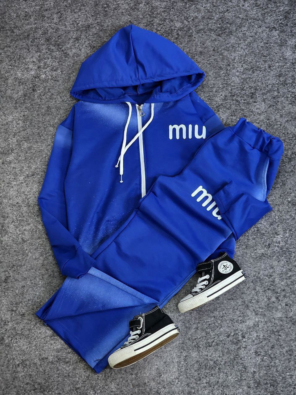 عکس محصول ست سویشرت شلوار کلاهدار miu - شماره 1