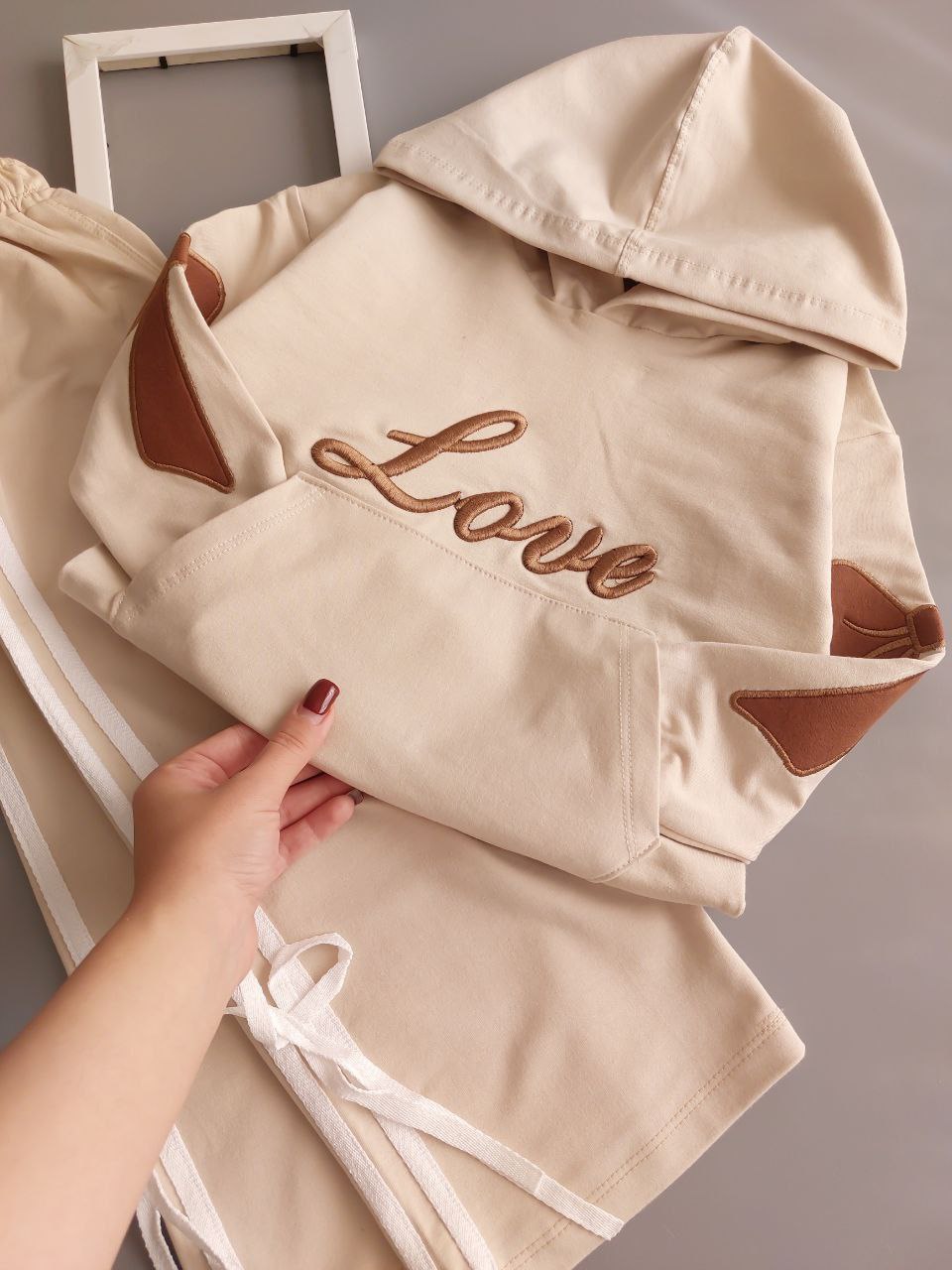 عکس محصول ست هودی شلوار Love - شماره 3