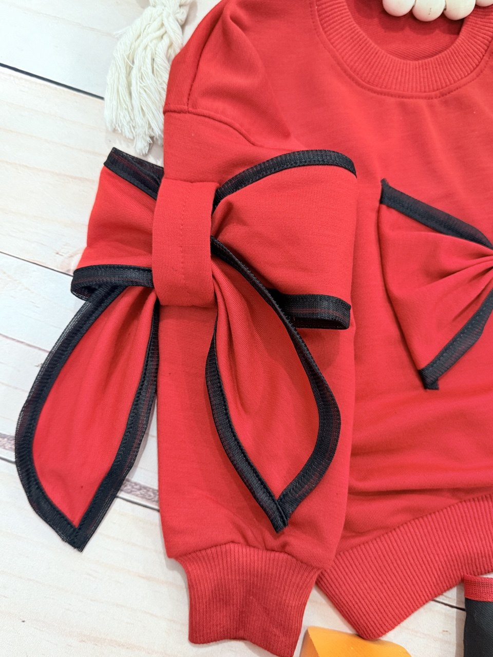 عکس محصول ست بلوز شلوار پاپیون آویز - شماره 4