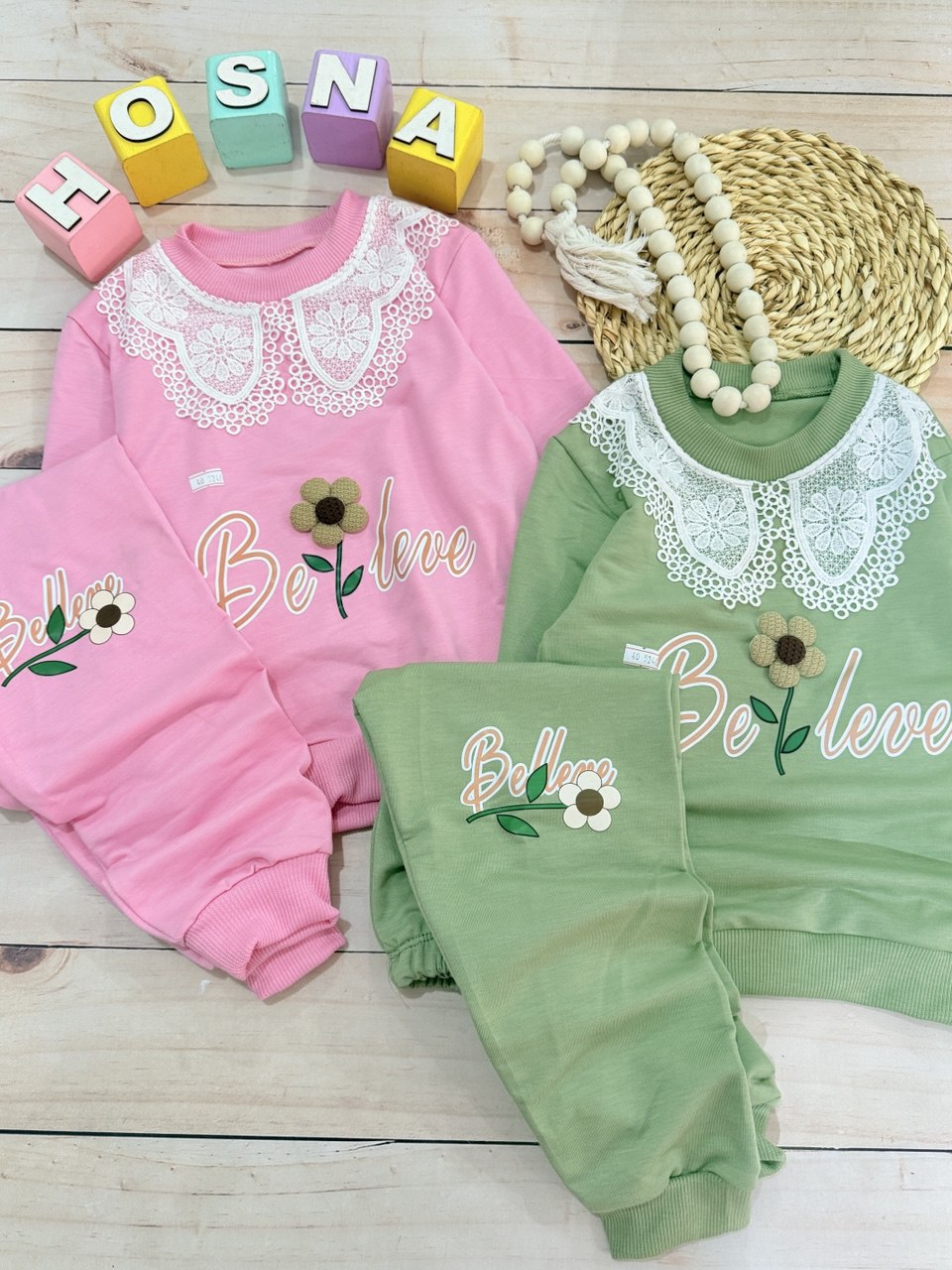 عکس محصول بلوز شلوار یقه گیپور - شماره 1