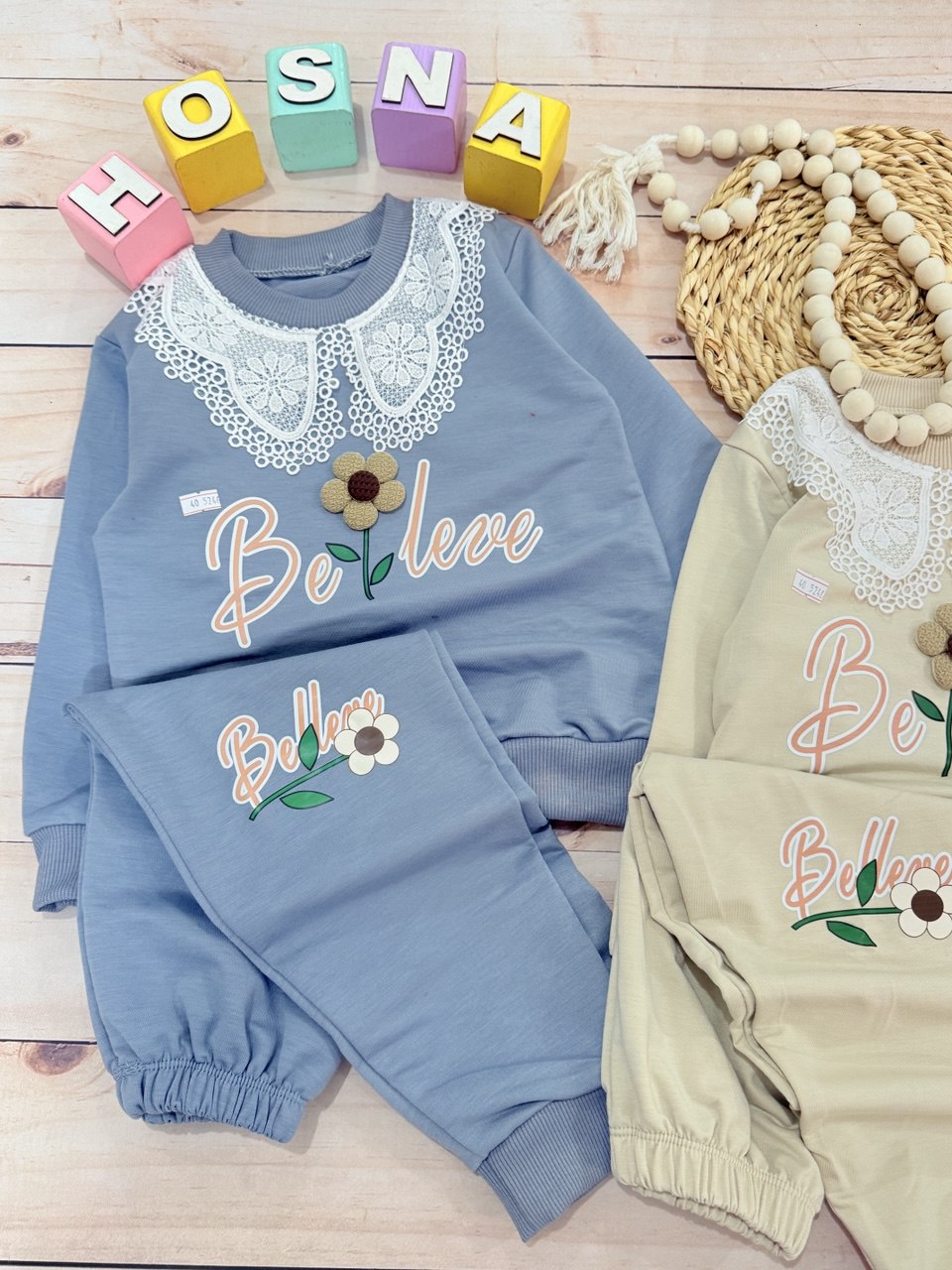 عکس محصول بلوز شلوار یقه گیپور - شماره 4