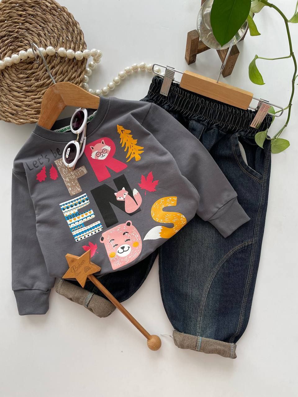 عکس محصول ست روباه با شلوار لی - شماره 3