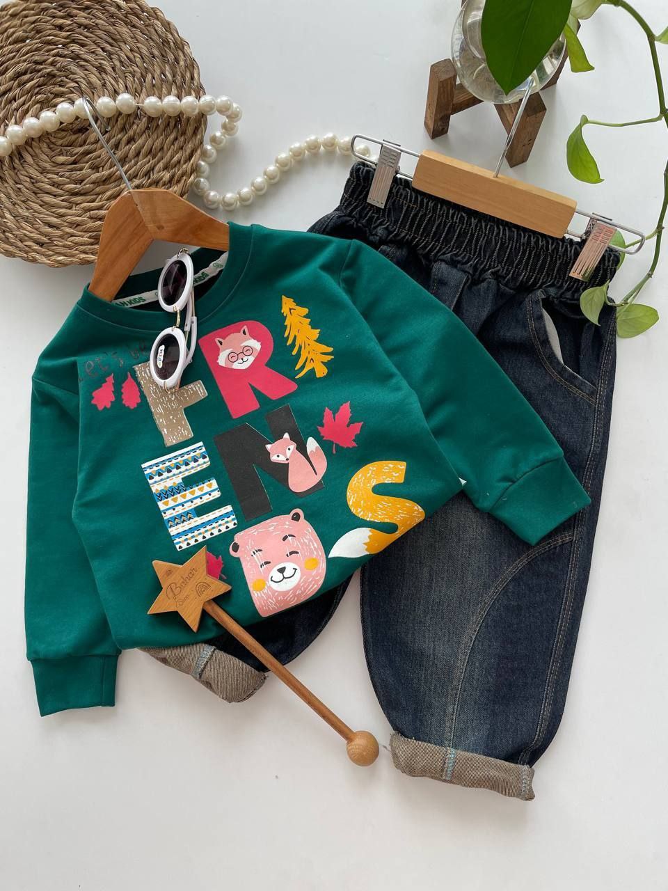 عکس محصول ست روباه با شلوار لی - شماره 1