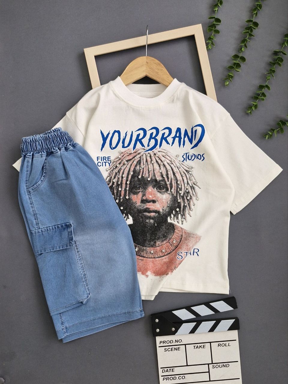 عکس محصول تیشرت و شلوارک لی your brand - شماره 2