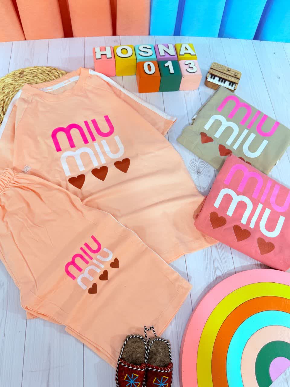 عکس محصول تیشرت شلوارک miu قلبی - شماره 1