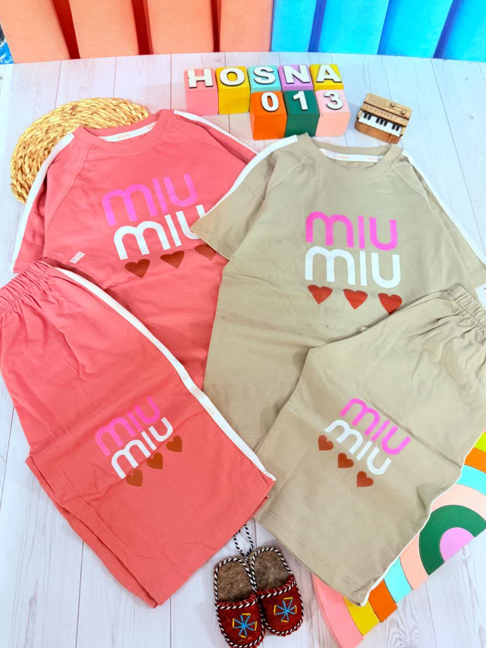 عکس محصول تیشرت شلوارک miu قلبی - شماره 3