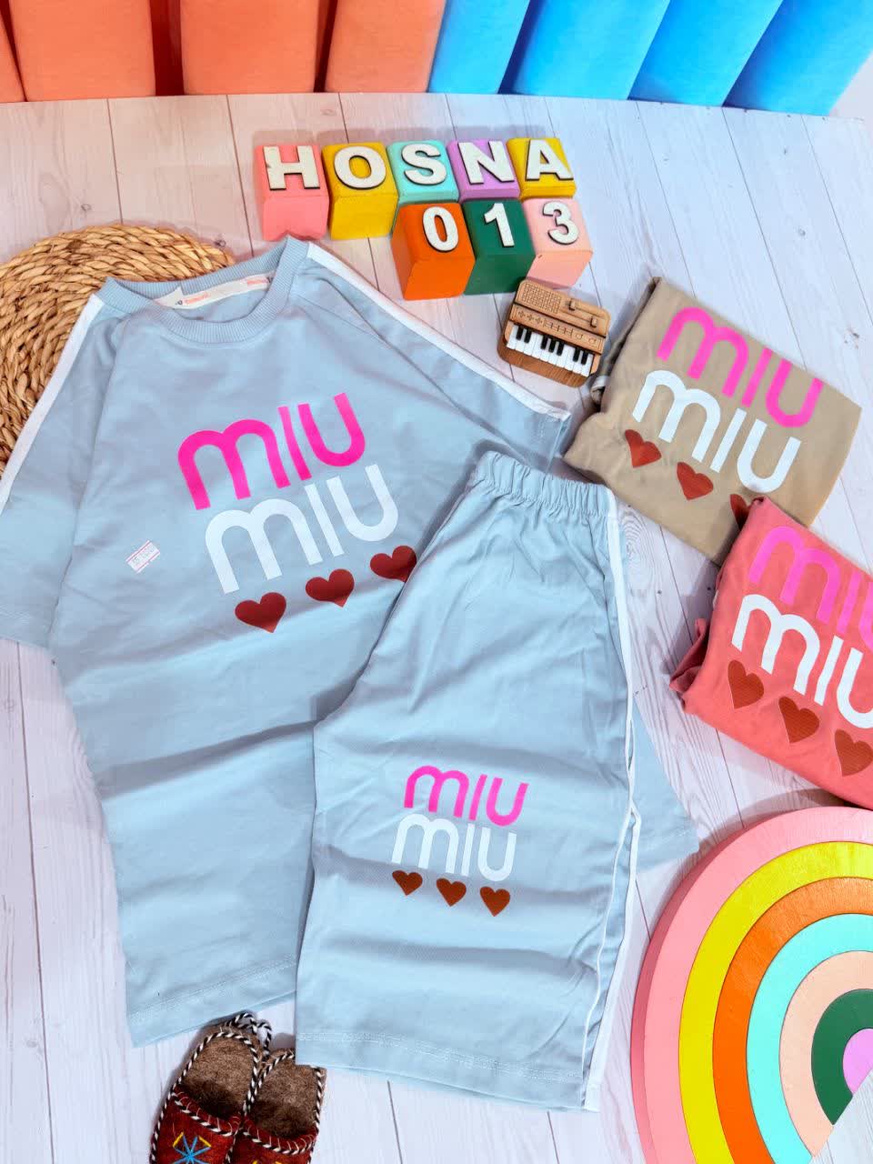 عکس محصول تیشرت شلوارک miu قلبی - شماره 2
