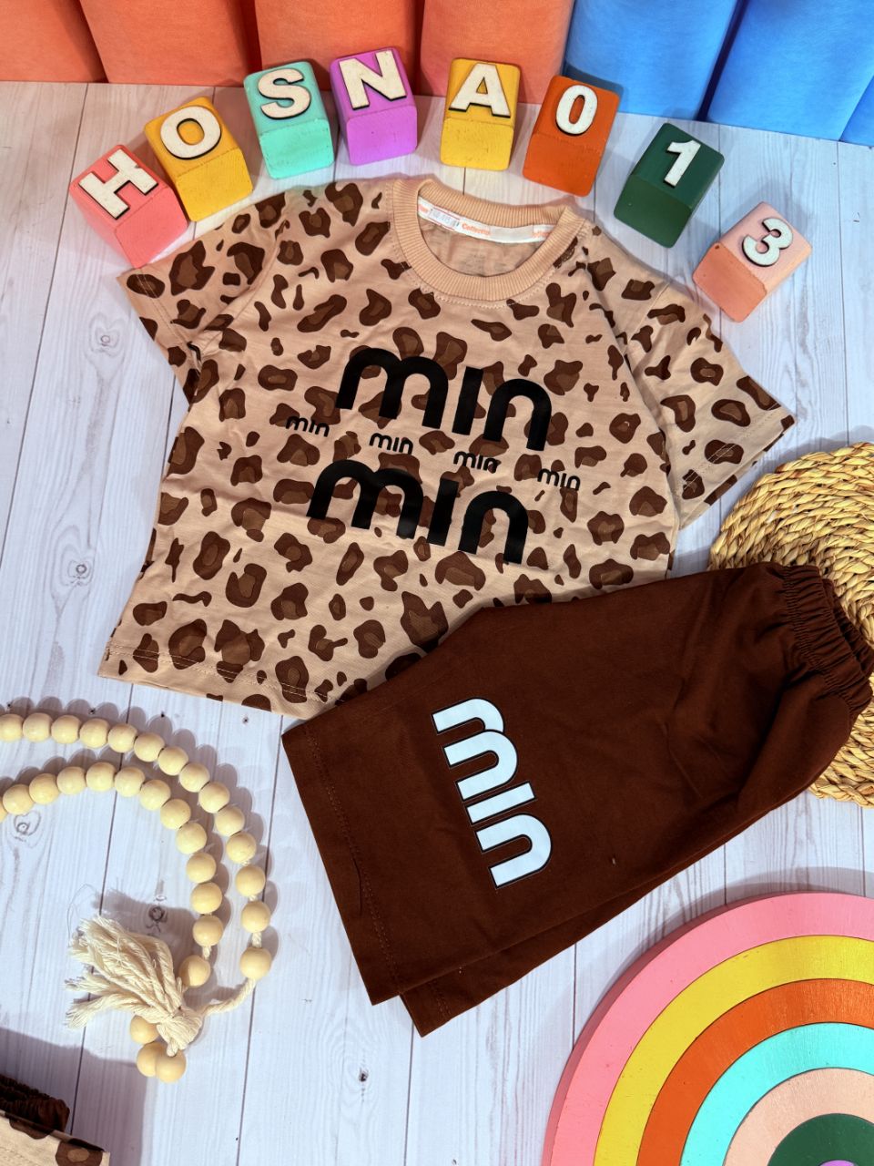 عکس محصول تیشرت و شلوارک پلنگی miu - شماره 1