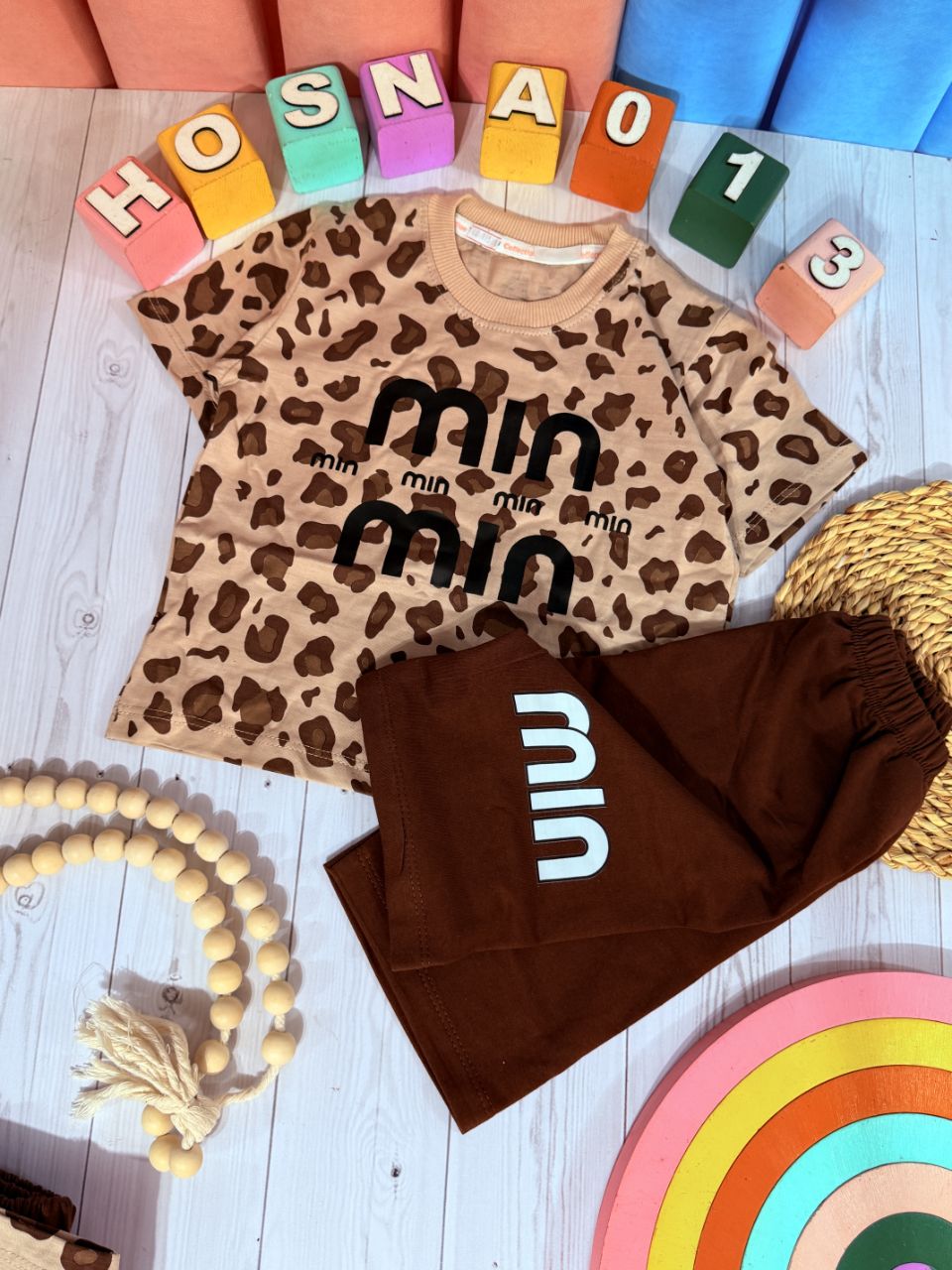 عکس محصول تیشرت و شلوارک پلنگی miu - شماره 2