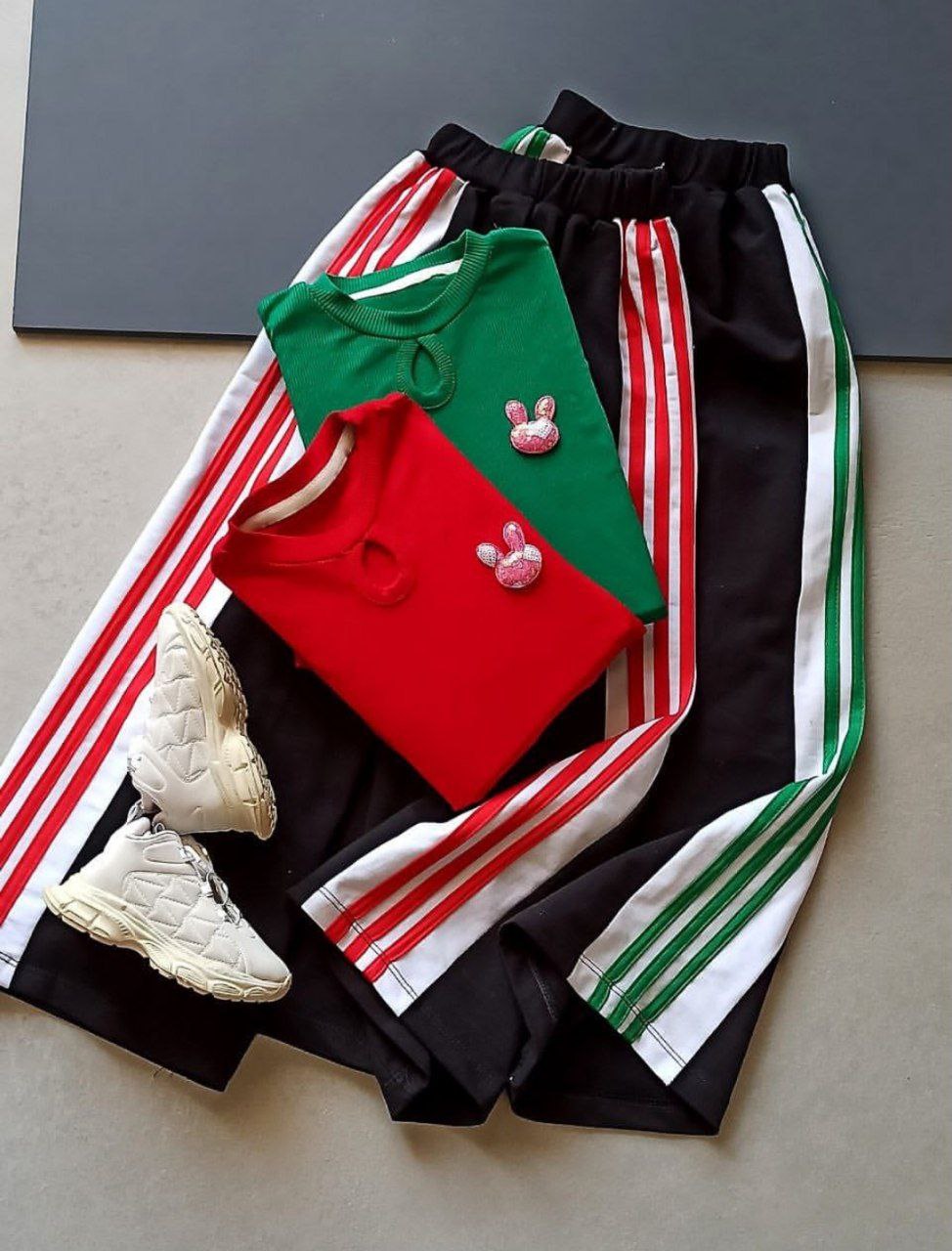 عکس محصول ست فانریب با شلوار سه خط - شماره 5